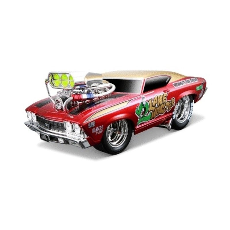 MAISTO - MAISTO 32205 1:18 CHEVY CHEVELLE 1969 ( MUSCLE MACHINE )