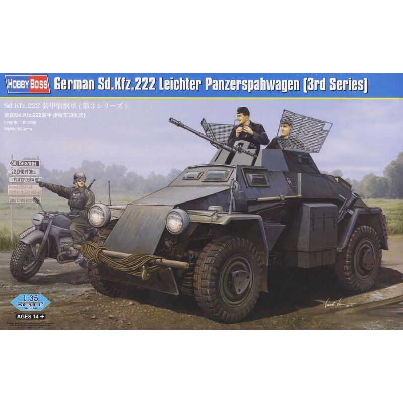 GENERICO - HOBBYBOSS 83816 GERMAN SD KFZ 222 LEICHTER PANZERSPAHWAGEN (