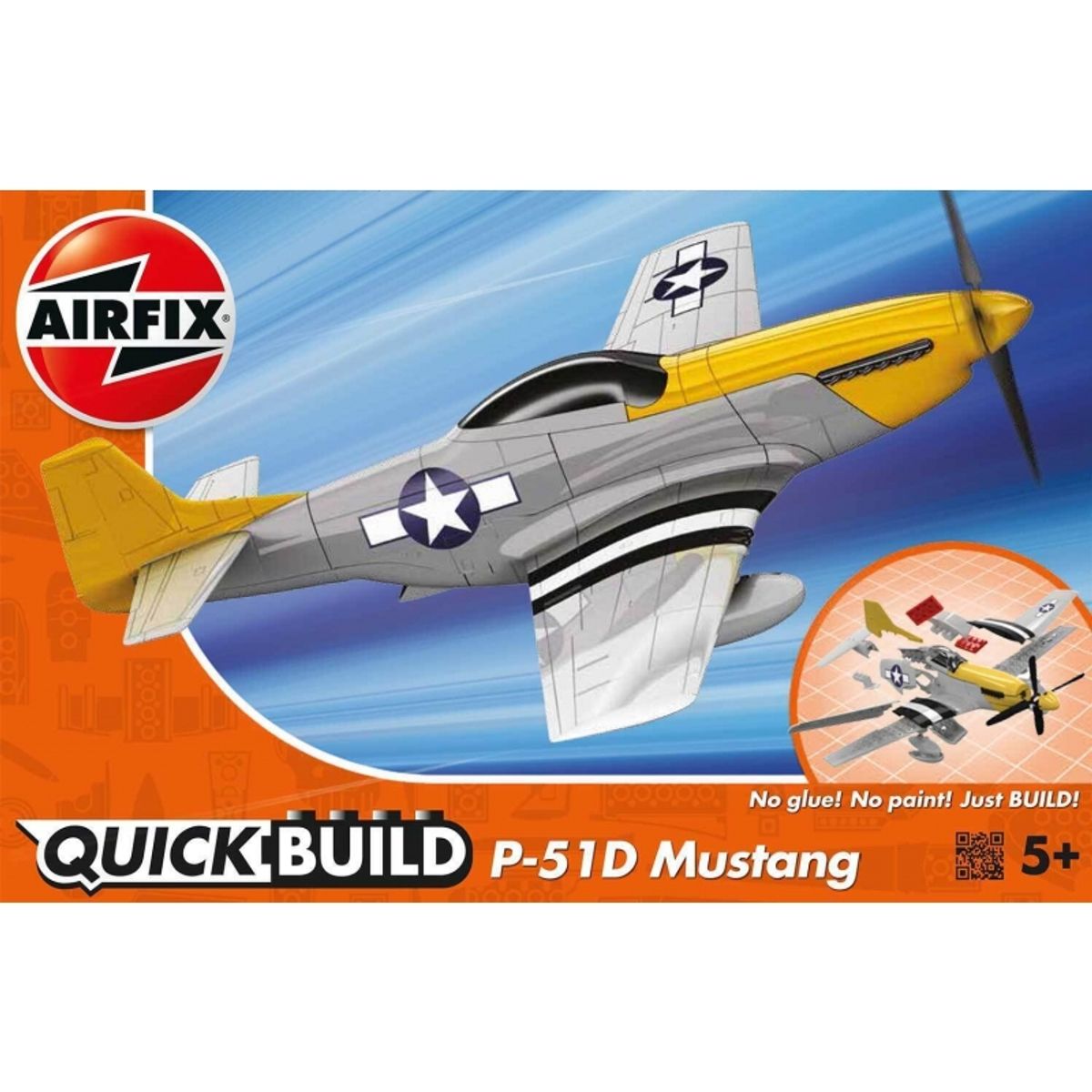 GENERICO - AIRFIX J6016 AIRFIX QUICK BUILD MUSTANG P 51D