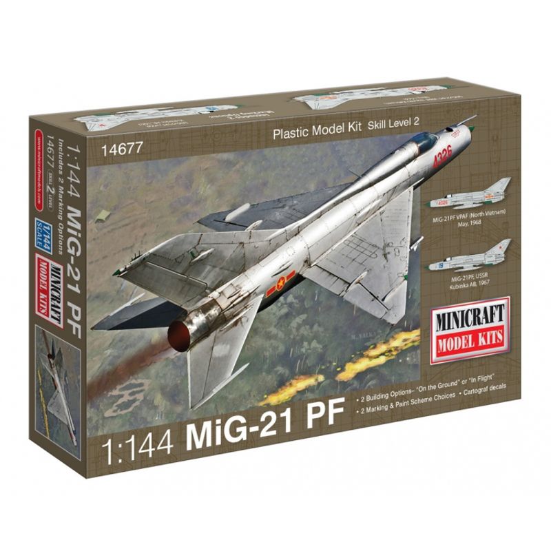 GENERICO - MINICRAFT 14677 1:144 MIG 21 USSR W 2 MARKING OPTIONS