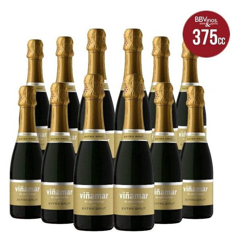 GENERICO - 12 Espumantes Viñamar Extra Brut 375 cc