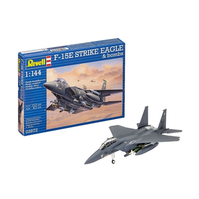 REVELL - REVELL 03972 F 15 E STRIKE EAGLE AND BOMBS 1:144