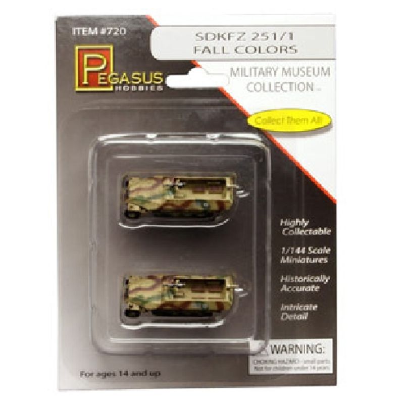 GENERICO - PEGASUS 720 1:144 SDKFZ 251:1 HALFTRACK 111:112 ( CAMOUFLAGE