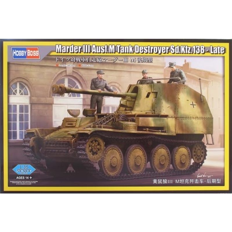 GENERICO - HOBBYBOSS 80168 MARDER IIIAUSF M TANK DESTROYER SD KFZ 138