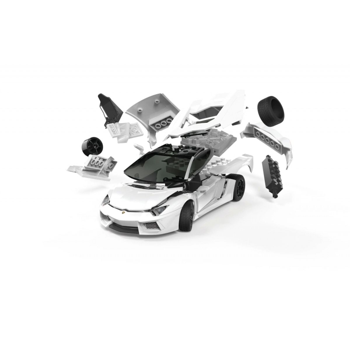 GENERICO - AIRFIX J6019 LAMBORGHINI AVENTADOR WHITE