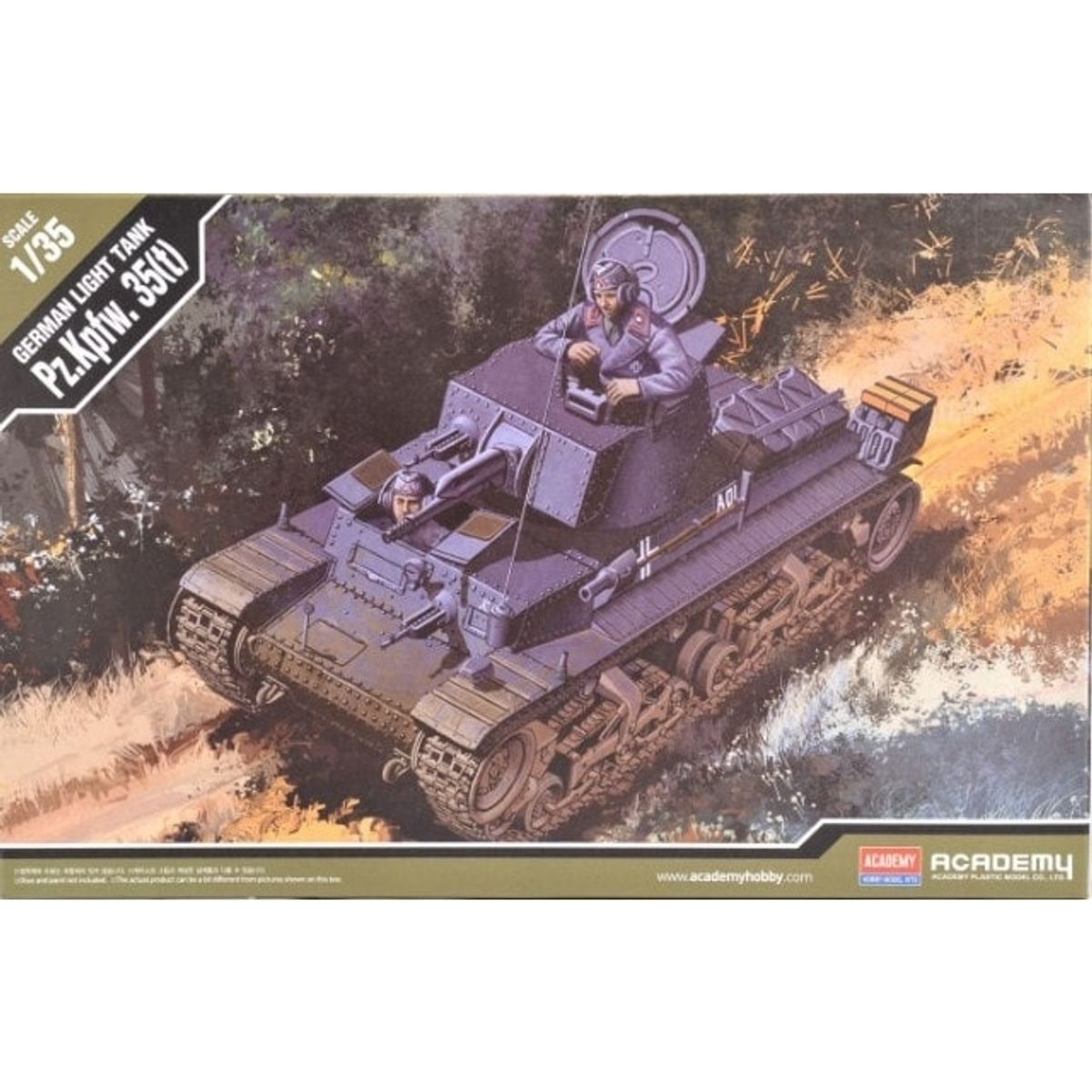 ACADEMY - ACADEMY 13280 GERMAN LIGHT TANK PZ KPFW 35 ( T )