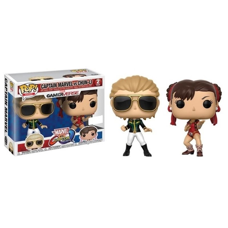 FUNKO - FUNKO 23978 2 PACK CAPTAIN MARVEL VS CHUN LI HOT TOPIC