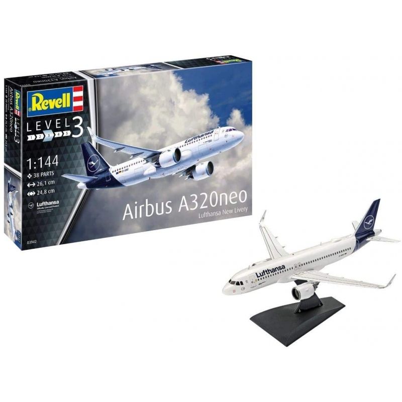 REVELL - REVELL 03942 AIRBUS A320 NEO LUFTHANSA NEW LIVERY 1-144