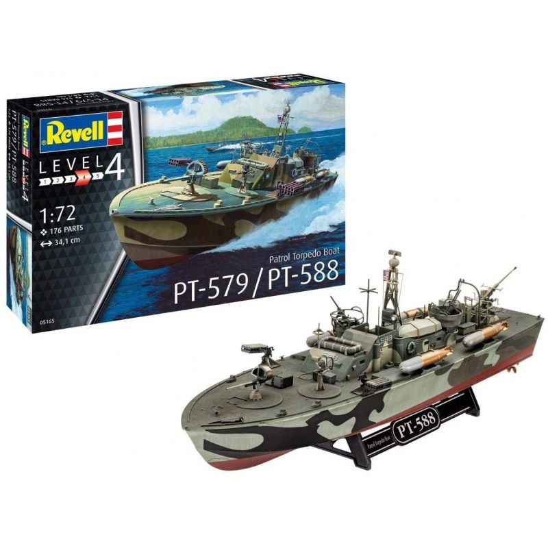 REVELL - REVELL 05165 PATROL TORPEDO BOAT PT 588 PT 579 1:72