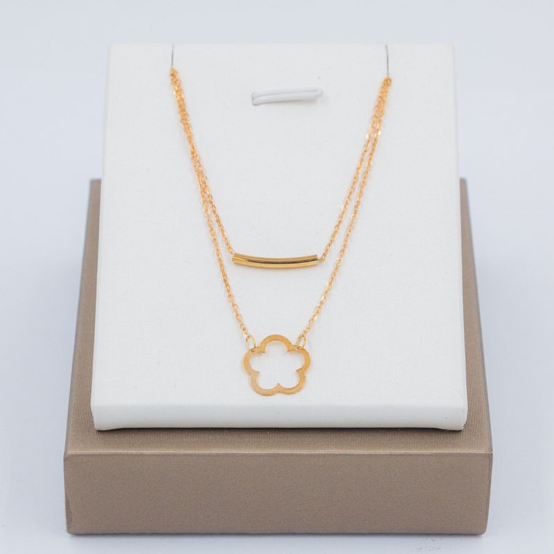 EL MUNDO DE LA PLATA - Collar de ORO 18K Italiano