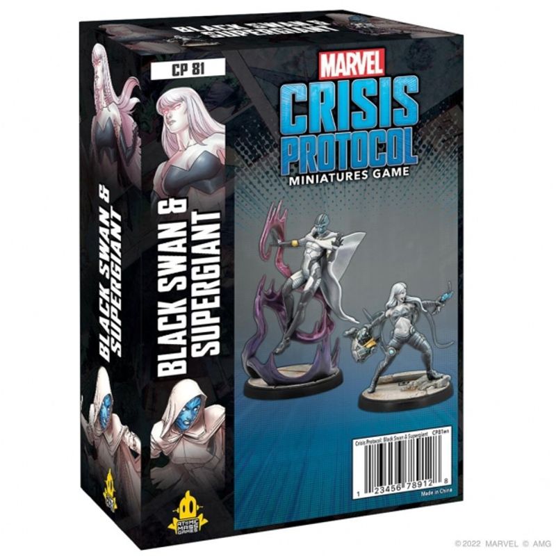 ATOMIC - ATOMIC MASS GAMES CP81 MARVEL CRISIS PROTOCOL BLACK SWAN AND