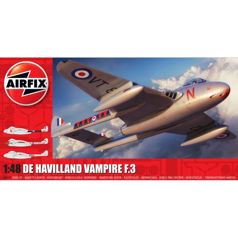 GENERICO - AIRFIX 06107 1-48 DE HAVILLAND VAMPIRE F3