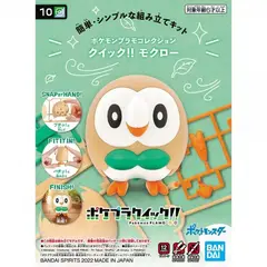 BANDAI - 63779 POKEMON MODEL KIT QUICK ! ! 10 ROWLET
