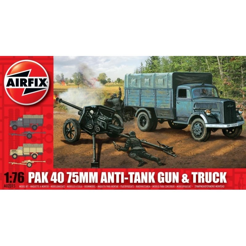 GENERICO - AIRFIX 02315 PAK 40 75MM ANTI TANK GUN AND TRUCK 1:76