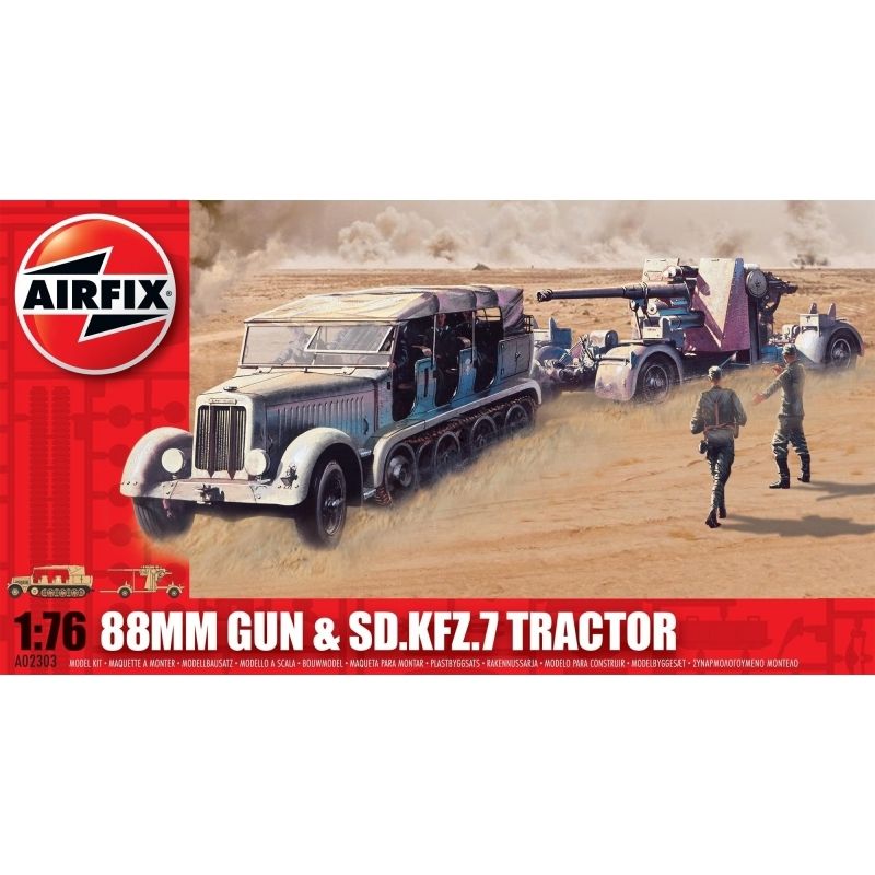 GENERICO - AIRFIX 02303 88 MM GUN AND TRACTOR 1:72
