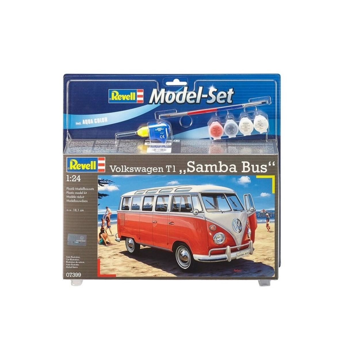 REVELL - REVELL 67399 MODEL SET VW T1 SAMBA BUS 1-24-