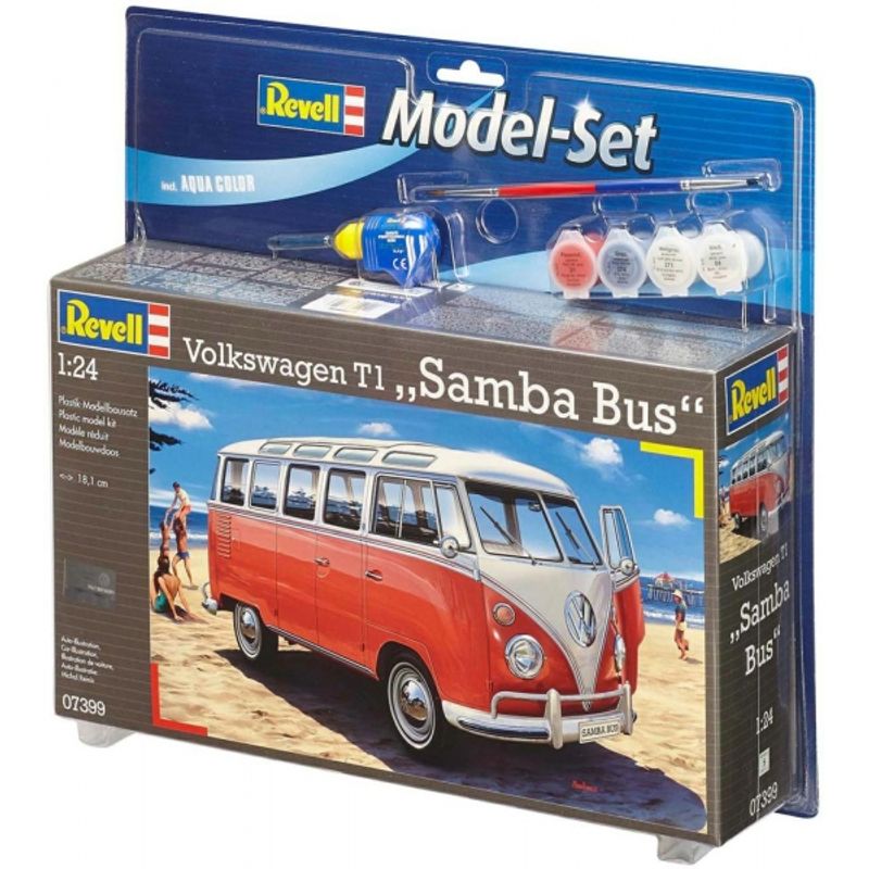 REVELL - REVELL 67399 MODEL SET VW T1 SAMBA BUS 1-24-
