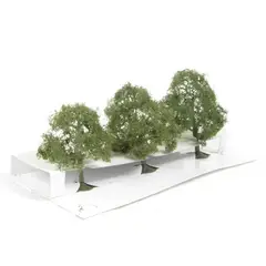 BACHMANN - 32007 HO 2.5 PULG 3.5 PULG WALNUT ( 3PER )