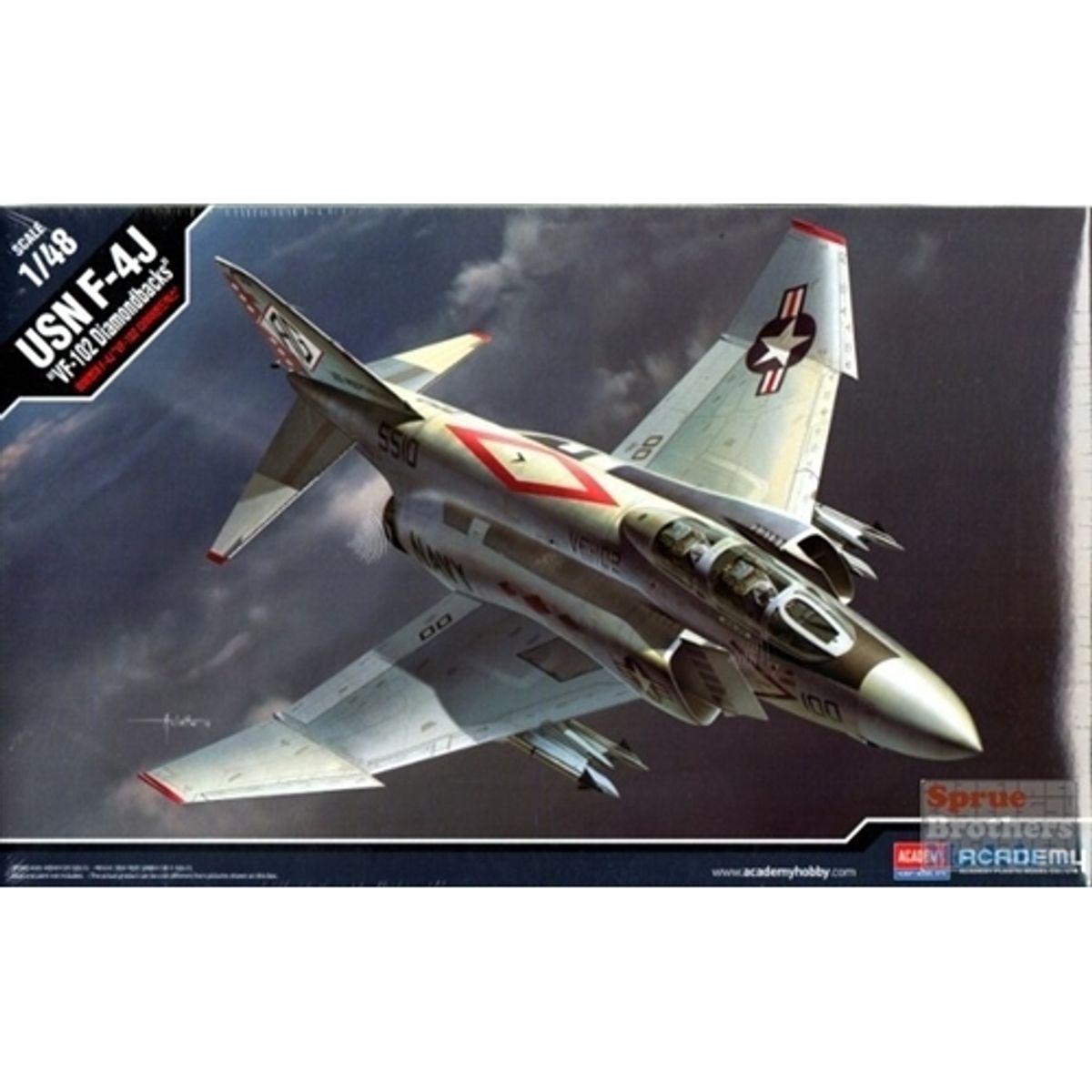 ACADEMY - ACADEMY 12323 1-48 USN F 4 J VF 102 DIAMONDBACKS