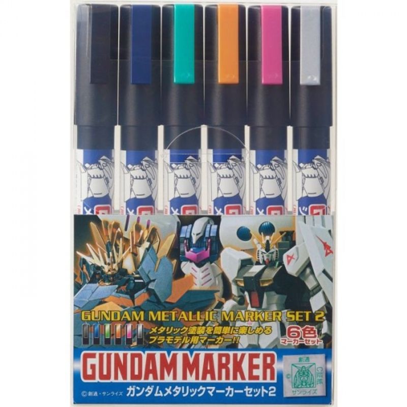 GENERICO - GSI GNZAMS125 GUNDAM METALLIC MARKER SET 2