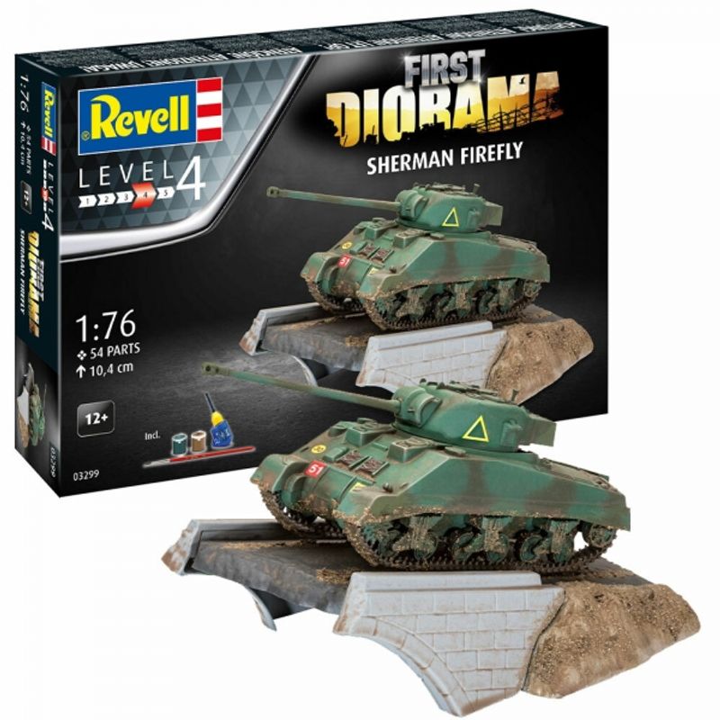 REVELL - REVELL 03299 1:76 FIRST DIORAMA SET SHERMAN FIREFLY