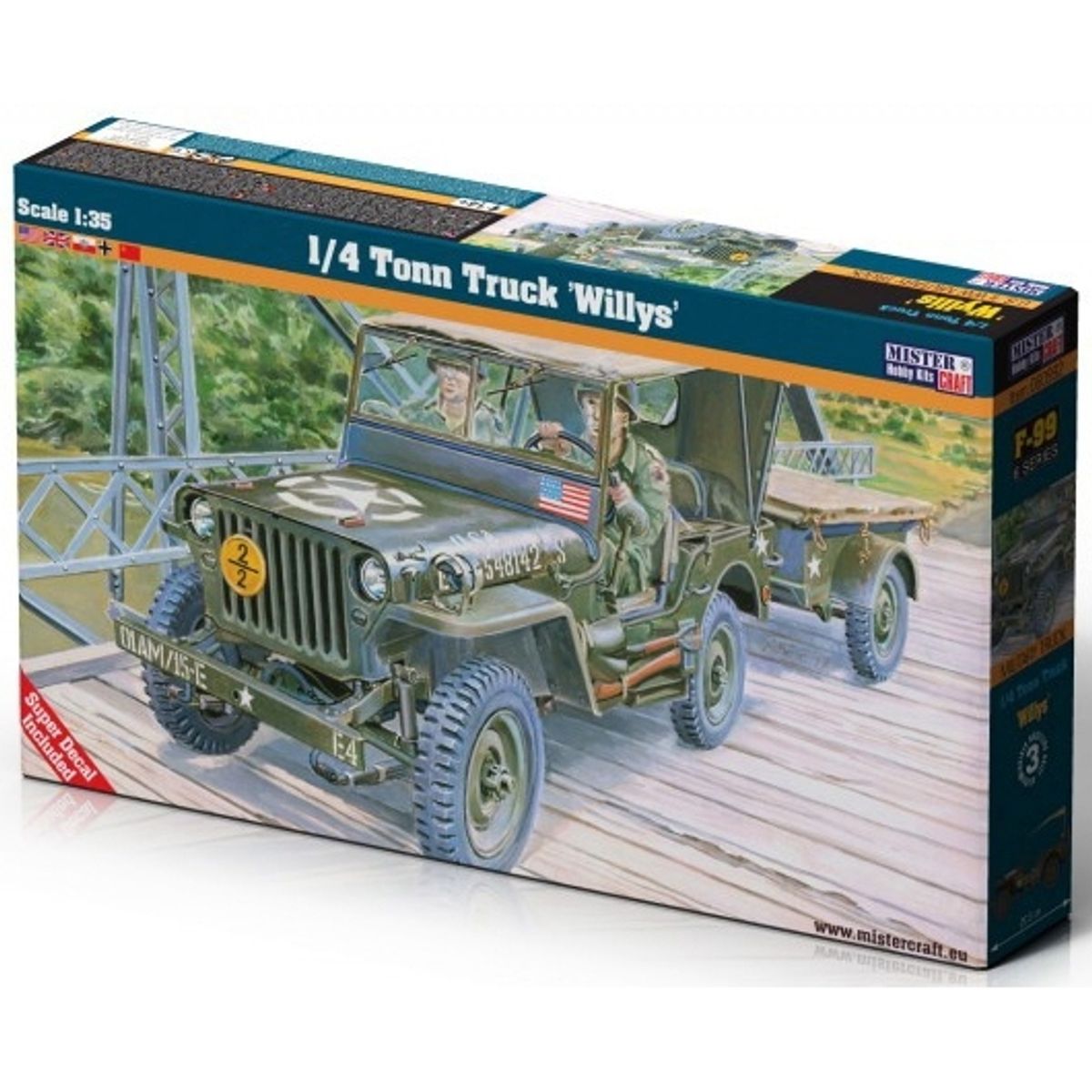 GENERICO - MISTERCRAFT D-299 1/4 TONN TRUCK WILLYS 1-72
