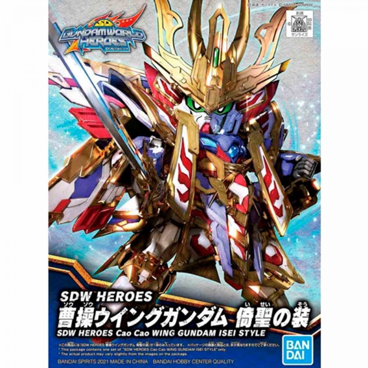 BANDAI - BANDAI 61784 SDW HEROES CAO CAO WING GUNDAM ISEI STYLE