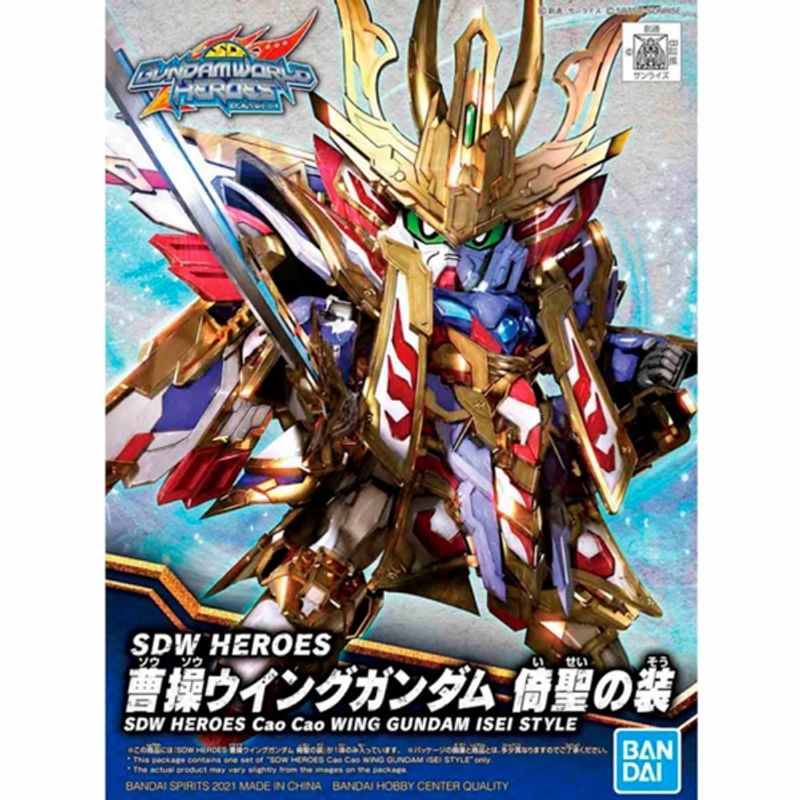 BANDAI - BANDAI 61784 SDW HEROES CAO CAO WING GUNDAM ISEI STYLE-