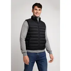 PERRY ELLIS - Parka sin mangas acolchada negra