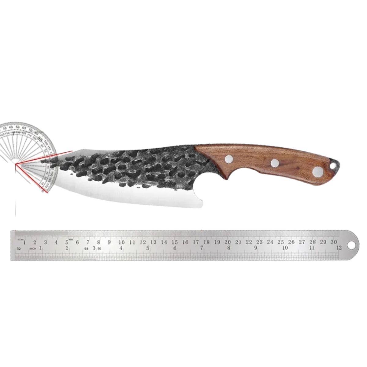 GENERICO - Cuchillo Carnicero Parrillero Deshuesador Forjado A Mano