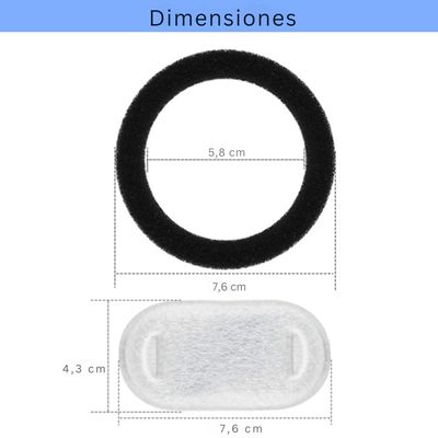 Imagen 2 del producto Filtros Para Bebedero Inox Gato Tipo Llave 4 Unidades