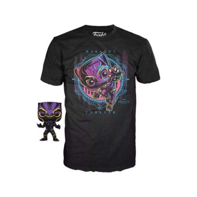 FUNKO - FUNKO 64627 POP BOXED TEE MARVEL BLACK PANTHER L