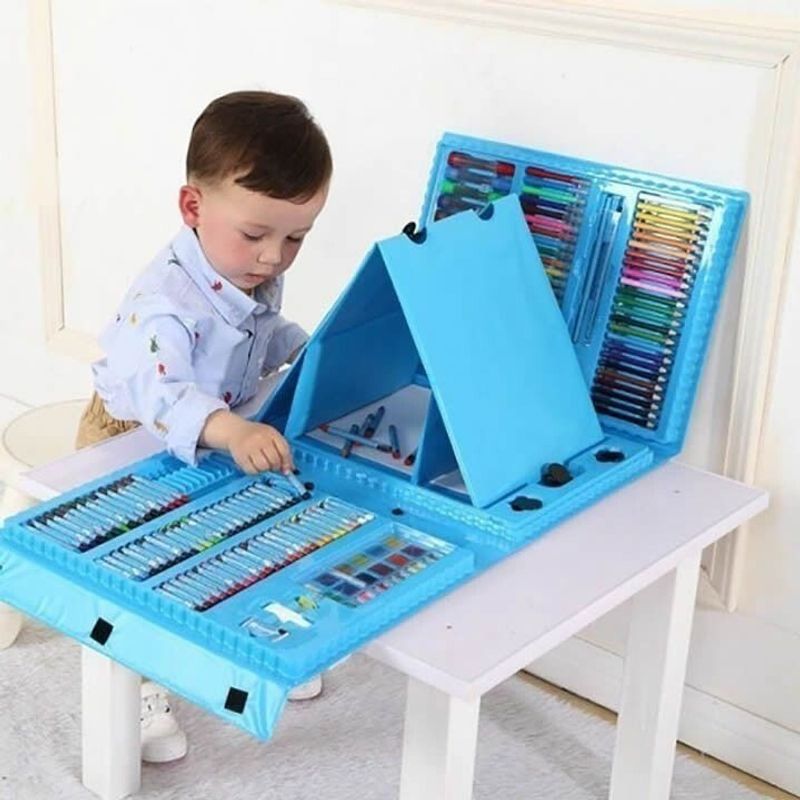 U BUY - 208 Piezas De Arte Para Niños Kit Set De Dibujo Portátil