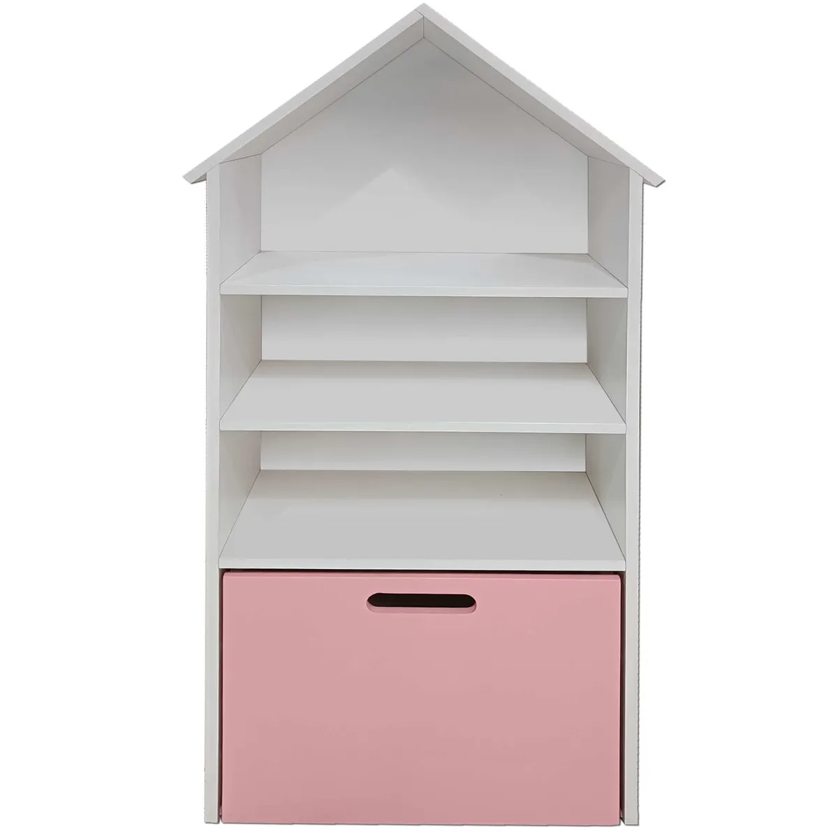 DECORACION CREATIVA - Juguetero Repisa Casa Infantil Blanco Rosado Montessori…