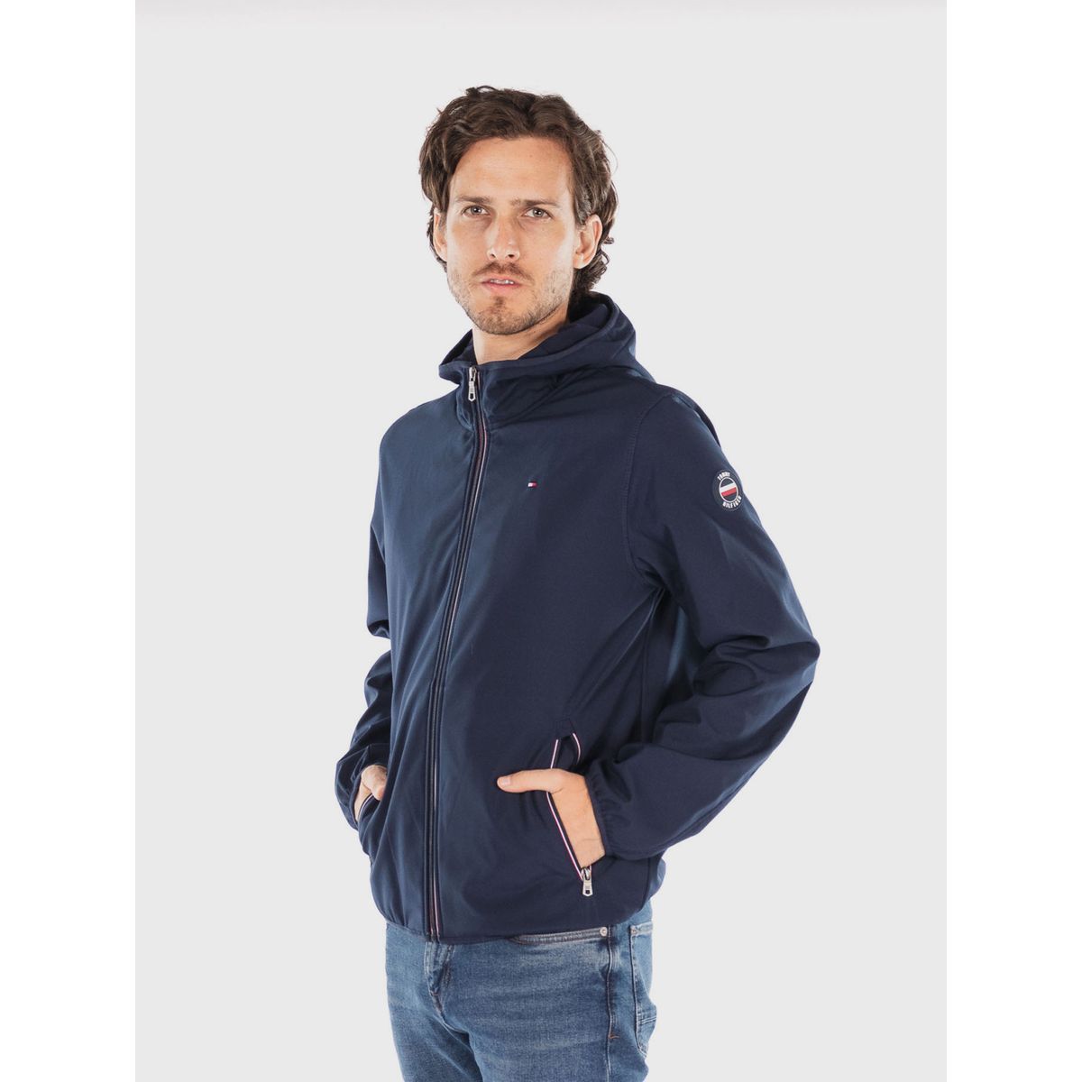 TOMMY HILFIGER - Chaqueta Hoodie Softshell Azul Tommy Hilfiger