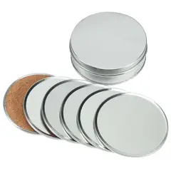 GENERICO - Set de Posavasos de Aluminio -Ecofamy