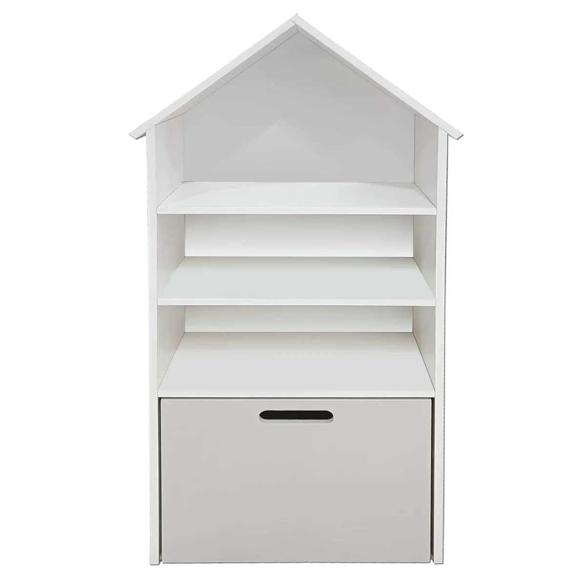 DECORACION CREATIVA - Juguetero Repisa Casa Infantil Blanco Gris Montessori…