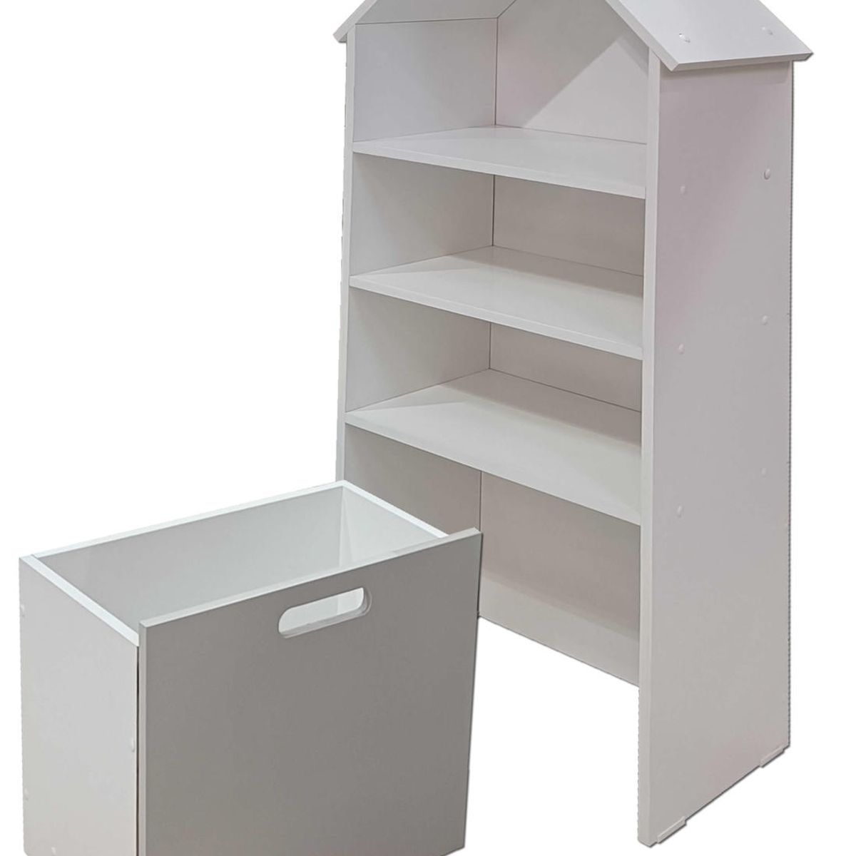 DECORACION CREATIVA - Juguetero Repisa Casa Infantil Blanco Gris Montessori…