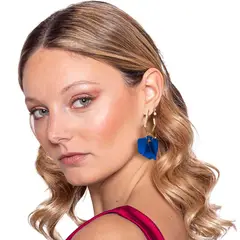 MARIA PASKARO - Aros Petorca Azul María Paskaro - Azul