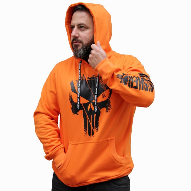 ADEMAN - Poleron The punisher Naranja…