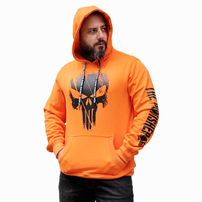 ADEMAN - Poleron The punisher Naranja…