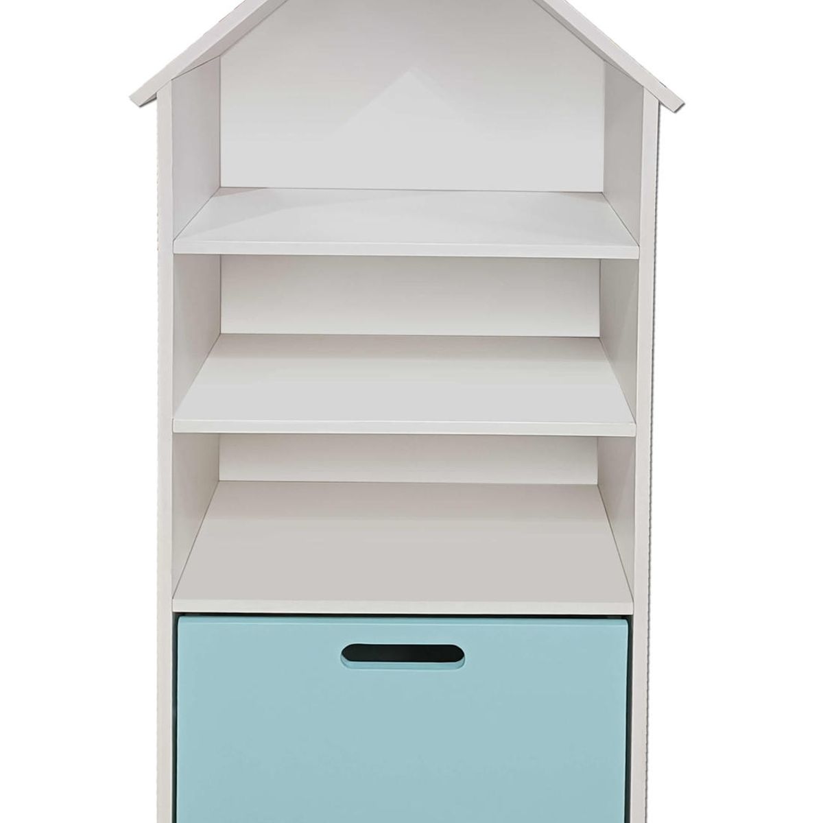 DECORACION CREATIVA - Juguetero Repisa Casa Infantil Blanco Celeste Montessori…