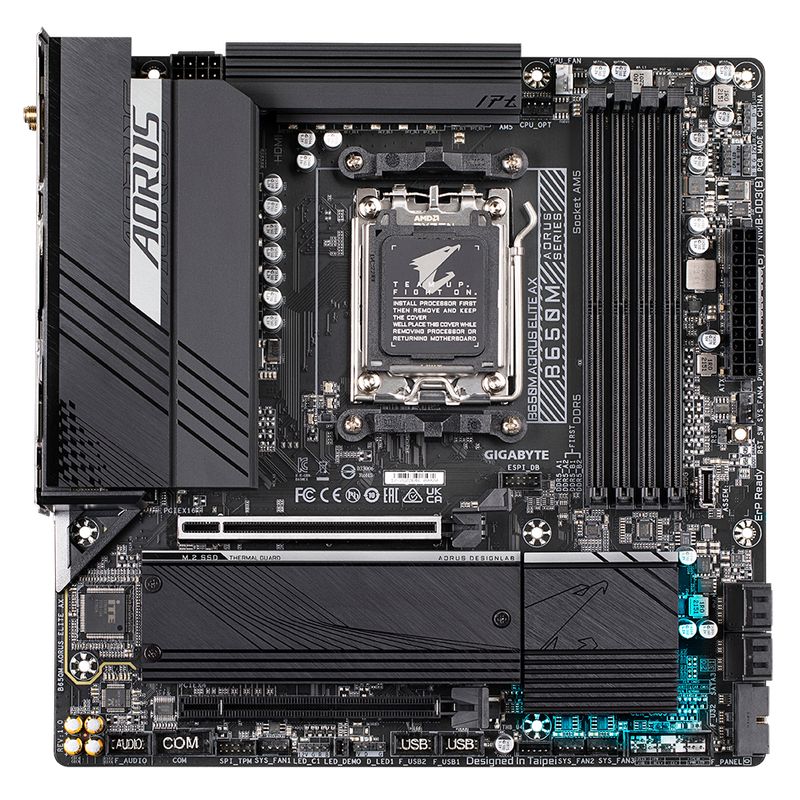 GIGABYTE - Placa Madre Gigabyte B650M Aorus Elite Ax AMD AM5 DDR5