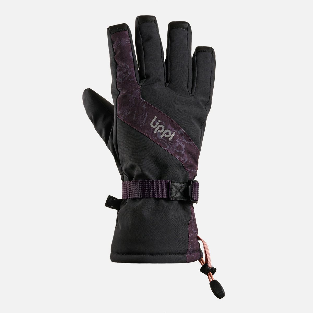 LIPPI - Guante Snow Day B-Dry Glove Print Burdeo Lippi