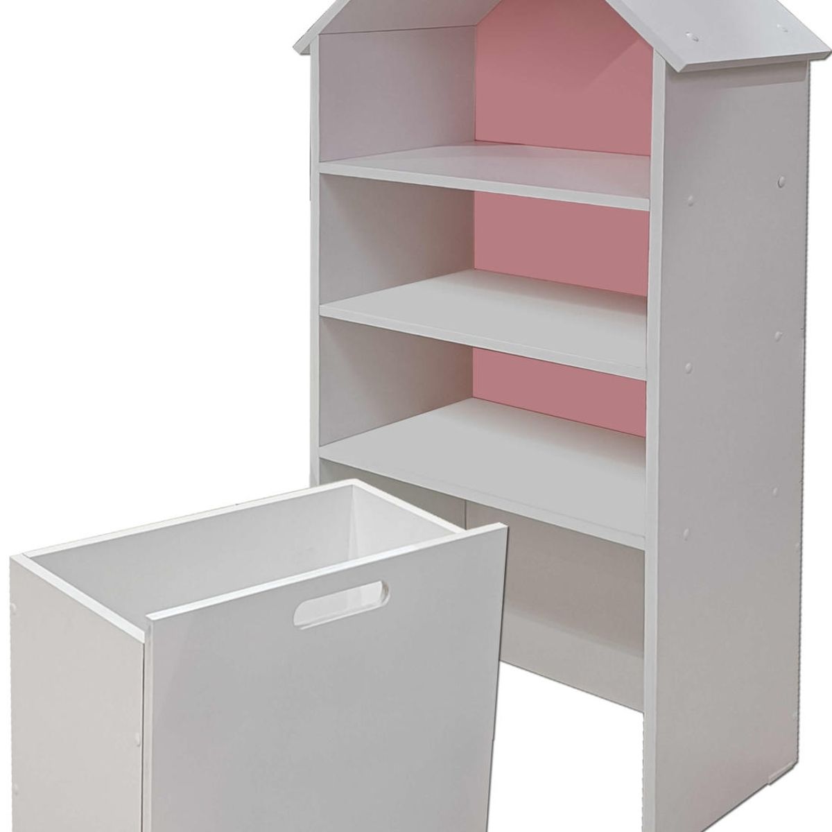 DECORACION CREATIVA - Juguetero Repisa Casa Infantil Rosado Blanco Montessori…