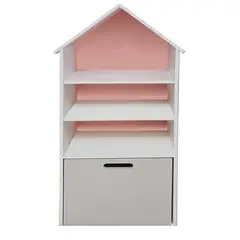 DECORACION CREATIVA - Juguetero Repisa Casa Infantil Rosado Gris Montessori…