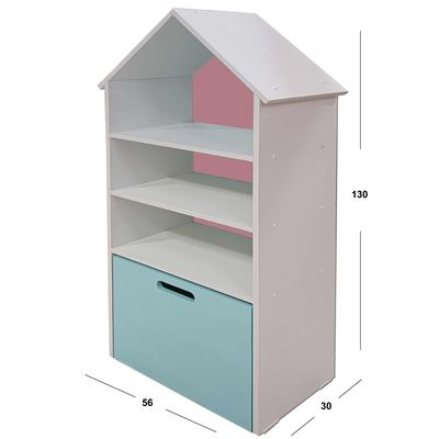 Imagen 2 del producto Repisa Casa Infantil Rosado Celeste Montessori…