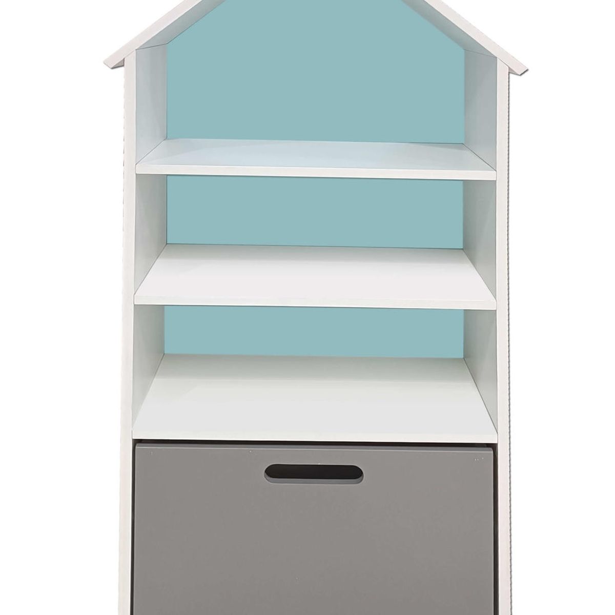 DECORACION CREATIVA - Juguetero Repisa Casa Infantil Celeste Grafito Montessori…