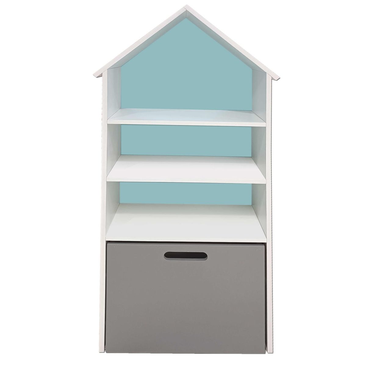 DECORACION CREATIVA - Juguetero Repisa Casa Infantil Celeste Grafito Montessori…