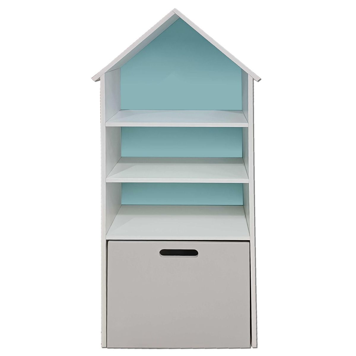 DECORACION CREATIVA - Juguetero Repisa Casa Infantil Celeste Gris Montessori…